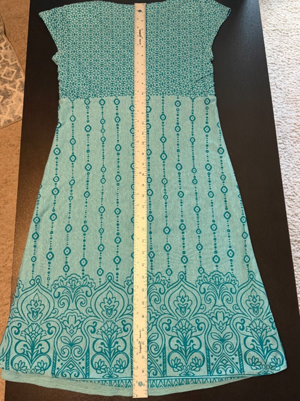 Athleta Santorini Dress - Teal Blue - Size Small - Empire Waist - Picture 7 of 8